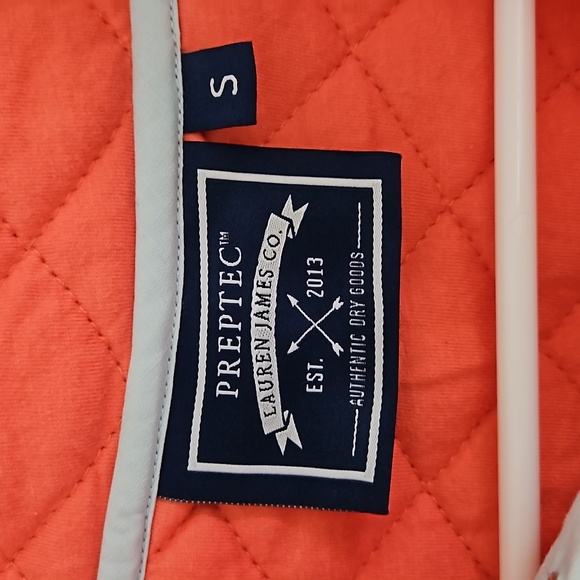 Lauren James PrepTec Quilted Quarter Snap Button Pullover Top Small - Picture 5 of 9